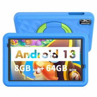Detailed information about the product Kids Tablet 8 Inch Android 13 4GB RAM 64GB ROM Parental Control Educational Apps Learning Case Child Friendly Gifts