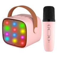 Detailed information about the product Kids Toy Karaoke Machine Portable Bluetooth Speaker With Wireless Microphone Music MP3 Player For Ages 3+ Girls Boys (Pink)