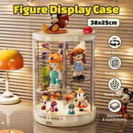 Detailed information about the product Kids Toys Display Case Action Figure Storage Car Model Showcase Cabinet Minifigure Doll Blind Box Collectible Dust Proof Clear Step Organiser 38x25cm