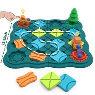 Detailed information about the product Kids Toys STEM Board Games Smart Logical Road Builder Brain Teasers Puzzles For Age 3+ Educational Montessori Birthday Gifts For Preschool Classroom Learning.