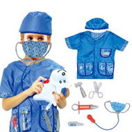 Detailed information about the product Kids Veterinarian Doctor Dress Up And Accessories Pretend Role Play Costume Set