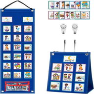 Detailed information about the product Kids Visual Schedule Calendar Chart 2 In 1 Autism Daily Chore Routine Chart With 70 Cards Behavioral Tool Wall Planner For Home School