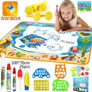 Detailed information about the product Kids Water Doodle Mat Magic Drawing Painting Writing Color Board Educational Toy Magic Pens Reusable Toddlers Gift