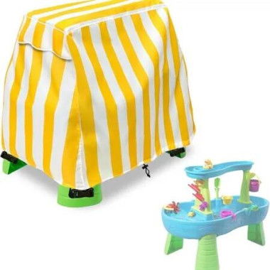 Kids Water Table Cover Fit Water Table,Outdoor Water Table Toys Cover,Dustproof Thick Rainproof Full Protection Kids Water Table Cover Color Yellow