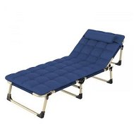 Detailed information about the product KILIROO Adjustable Portable Folding Bed with Mattress and Headrest (Blue) KR-FBM-101-KX