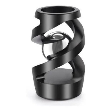 Kinetic Desk Toys, Kinetic Spinning Desk Toy for Office for Men Women, Quite Fidget Toys for boys Girls, Black
