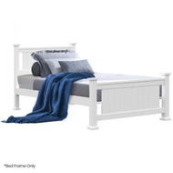 Detailed information about the product KINGSTON SLUMBER King Single Wooden Timber Bed Frame, White