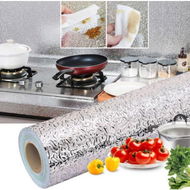 Detailed information about the product Kitchen Backsplash Sticker Oil-proof Sticker Waterproof Sticker Aluminum Foil Sticker For Kitchen Drawers/cabinets/countertops (40*300cm).