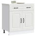 Kitchen Base Cabinet Kalmar White Engineered Wood. Available at Crazy Sales for $219.95