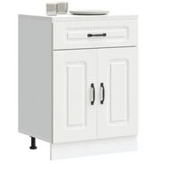 Detailed information about the product Kitchen Base Cabinet Kalmar White Engineered Wood