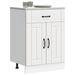 Kitchen Base Cabinet Lucca White Engineered Wood. Available at Crazy Sales for $199.95