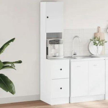 Kitchen Cabinet White 35x50x180 cm Engineered Wood