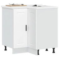 Detailed information about the product Kitchen Corner Base Cabinet Porto White Engineered Wood