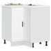 Kitchen Corner Base Cabinet Porto White Engineered Wood. Available at Crazy Sales for $229.95
