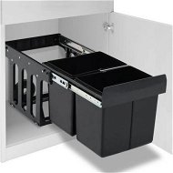 Detailed information about the product Kitchen Cupboard Pull-out Dustbin Soft-Close 36 L
