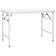 Detailed information about the product Kitchen Folding Work Table 120x60x80 cm Stainless Steel