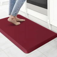 Detailed information about the product Kitchen Mat Cushioned Anti Fatigue Rug Waterproof,Non Slip,Standing and Comfort Desk/Floor Mats for House Sink Office 71*44cm (Red)