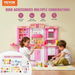 Kitchen Playset Kids Pretend Cooking Play Toy 74 Piece Accessories Pink. Available at Crazy Sales for $419.95