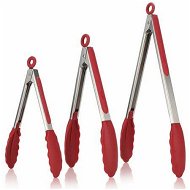 Detailed information about the product Kitchen Tongs 7/9/12 inches Cooking Tongs Heat-Resistant Silicone Tips Stainless Steel Handle for Grill, Salad, BBQ, Frying, Serving, Pack of 3(Red)