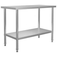Detailed information about the product Kitchen Work Table 120x60x85 Cm Stainless Steel
