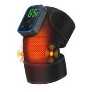 Detailed information about the product Knee Massager with Vibration,Cordless Heat Massage Knee Brace with 3-Level Timer,Large LCD Display Heating Pad Thermal Wrap