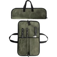 Detailed information about the product Knife Bag with 4 Pockets for Knives and Kitchen Tools, Knife Bag with Handle for Camping Picnic Storage, Green (Bag Only)