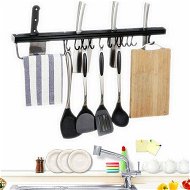Detailed information about the product Knife Holder Wall Mounted Utensils Tool Storage Hook Bar Rack Kitchen OrganizerBSilver