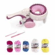 Detailed information about the product Knitting Machine Loom Set With Wool For Adults And Kids Smart Needle Knitter Craft Kit