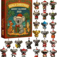 Detailed information about the product Koala Advent Calendar 24DAYS Christmas TREE Collectable Advent Calendar Blind Box 2D Flat Acrylic Ornament Countdown Christmas Girls Gift