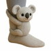 Koala Animal Socks For Women Plush 3D Knit Long Christmas Stocking Gift. Available at Crazy Sales for $15.99