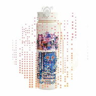 Detailed information about the product Kpop Cartoon Anime Tumblerâ€“Reusable Anime Hard Plastic Water Bottle with Lid & Straw Eco-Friendly for Kids Christmas Gifts 700ml/24oz (White A)