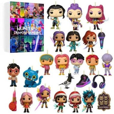 Kpop Demon Advent Calendar 24 Days Countdown Mini Toys Ornaments Gifts Holiday Halloween Christmas Gift