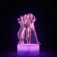 Detailed information about the product Kpop Demon Hunter Arcylic Nightlight, 7 Colour Change Night Light for Fans, Style B