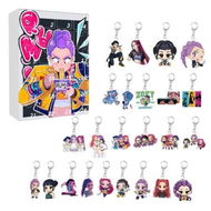 Detailed information about the product Kpop Demon Hunters Christmas 24 Day Advent Calendar 2D Flat Keychain Ornaments For Chrisimas Decoration Gift