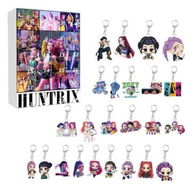 Detailed information about the product Kpop Demon Hunters Christmas 24 Day Advent Calendar 2D Flat Keychain Ornaments For Chrisimas Decoration Gift