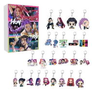 Detailed information about the product Kpop Demon Hunters Christmas 24 Day Advent Calendar 2D Flat Keychain Ornaments For Chrisimas Decoration Gift