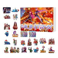 Detailed information about the product KPOP Demon Hunters Christmas Countdown Advent Calendar 2D Flat Pendant 24 Day Hanging Ornaments For Chrisimas Gift Decoration