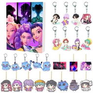Detailed information about the product KPOP Demon Hunters Christmas Countdown Advent Calendar 2D Flat Pendant Keychain 24 Day Hanging Ornaments For Chrisimas Gift Decoration