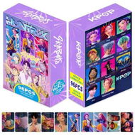 Detailed information about the product Kpop Inspired Hunters Photocards, Huntr/x, Kpop Demon, 96pcs Lomo card set with free stickers for Korean pop, anime lovers, girls