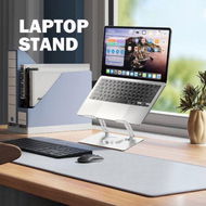 Detailed information about the product Laptop Holder Stand 360 Degree Swivel Notebook Riser Computer Monitor Foldable Ergonomic PC Station for 11 to 17 Inch Screen