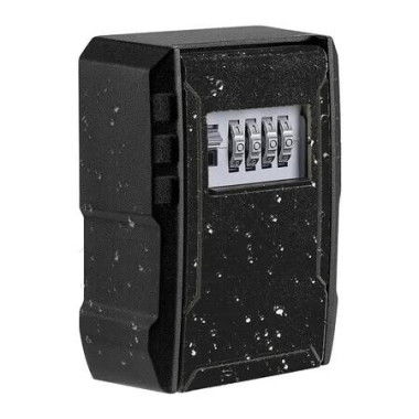 Large Capacity Key Lock Box, Wall Mount Key Box for Car House Keys, Key Safe Security Storage Lock Box for Outdoor, Garage, Store (Black)