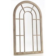 Detailed information about the product Large Garden Arched Window Mirror