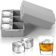 Detailed information about the product Large Ice Cube Tray with Lid,Stackable Big Silicone Square Ice Cube Mold for Whiskey Cocktails Bourbon Soups Frozen Treats,Easy Release BPA Free (Grey,2Pack)