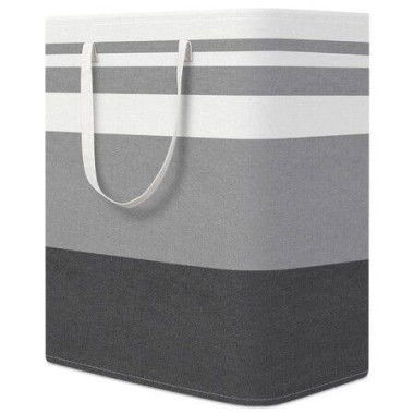 Large Laundry Basket,Waterproof,Freestanding Laundry Hamper,Collapsible Tall Clothes Hamper with Extended Handles (Grey,1Pack,100L)