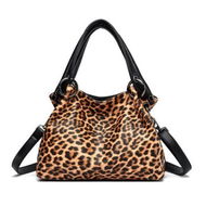 Detailed information about the product Large Leopard Print Sequin Paillette Women Lady Tassels Handbag Shoulder Bag - Leopard Grain