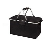 Detailed information about the product Large Picnic Basket,Leakproof Collapsible Portable Cooler Basket with Handle, Foldable Grocery Bag for Camping Outdoor Birthday Lunch Travel Black