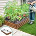 Large Raised Garden Bed Planter Box Flower Vegetable Herb Container Guard Holder 240x120x30cm Metal Rectangle for Indoor Outdoor Yard Balcony Patio. Available at Crazy Sales for $79.95