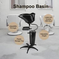 Detailed information about the product Large Salon Basin Portable Shampoo Hairdressing Hair Wash Bowl Barber Furniture Mobile Washing Sink Cutting Beauty Shop Seniors High Gloss Adjustable