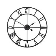 Detailed information about the product Large Wall Clock,Silent,Non-Ticking Metal Wall Clock,Round Modern Wall Decor for Living Room,Bedroom Kitchen and Outdoor,16-Inch (40cm,Black Roman Number)