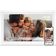 Detailed information about the product Large WiFi Digital Picture Frame 32GB 15.6 Inch 1920x1080 HD IPS Touchscreen Auto-Rotate for Family Friends White